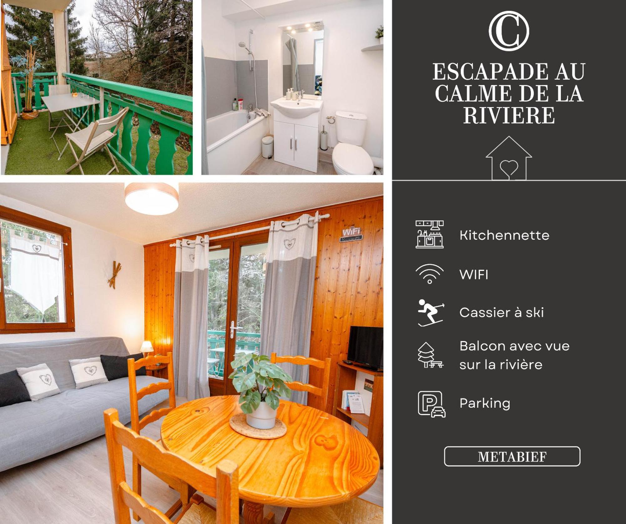 Escapade Au Calme De La Riviere Apartamento Métabief Exterior foto
